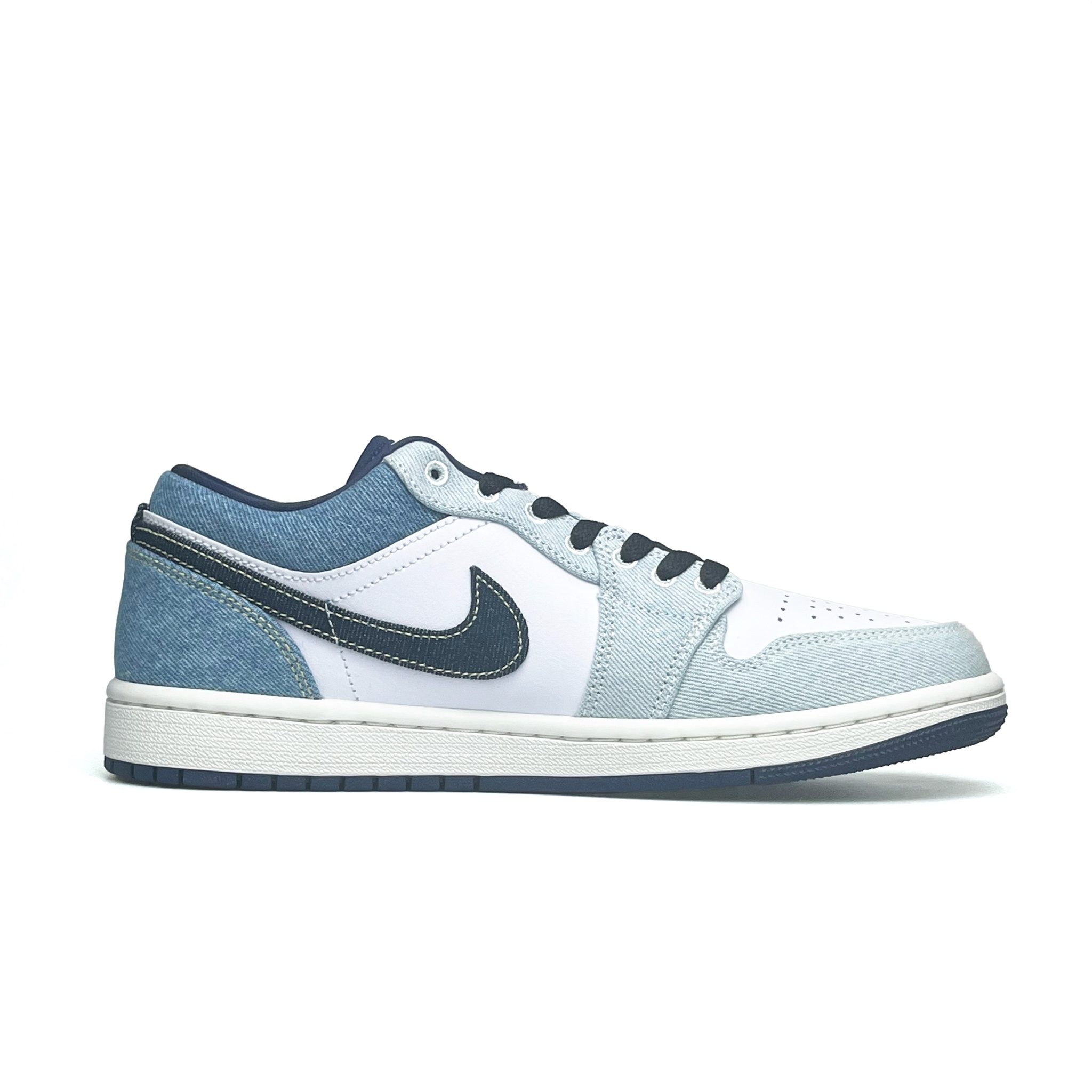 Jordan Air Jordan 1 Vassell Anti Slip Wear Resistant Low Top Vintage Basketball Shoes Men's White Blue купить в интернет-магазине Yoocart с быстрой доставкой по России.