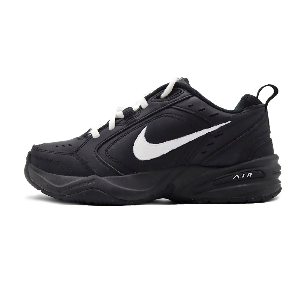 Nike Air Monarch 4 White Hook Warrior Wear-Resistant Slip-Resistant Low-Top Chunky Sneakers Unisex Black White