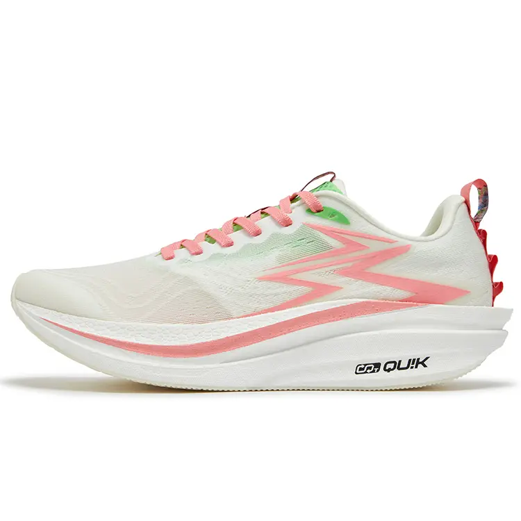361° Flame 4MIX Cushioning, Slip Resistant, And Abrasion Resistant Low Top Casual Running Shoes Unisex Neon Light Coral