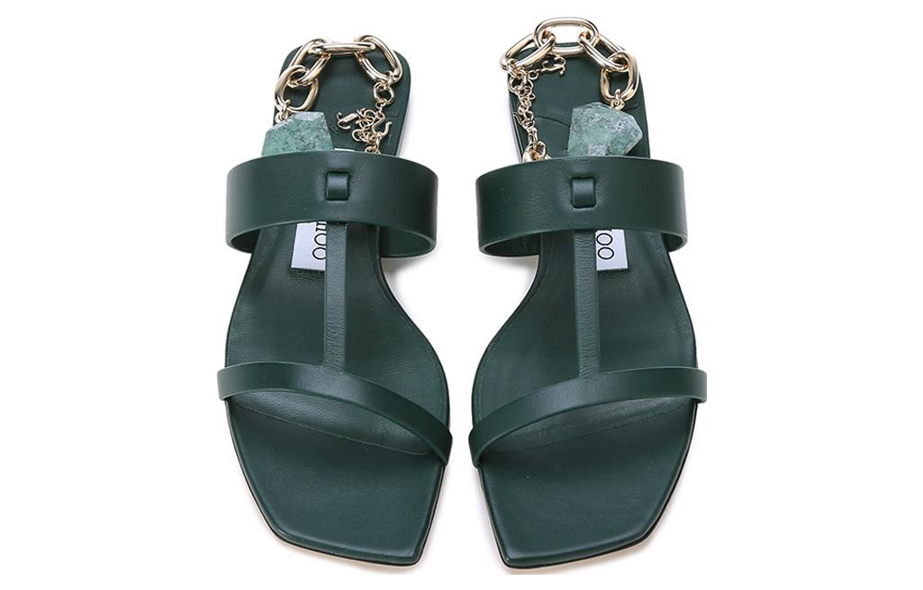 Jimmy Choo One Strap Sandals Women's Dark Green купить в интернет-магазине Yoocart с быстрой доставкой по России.