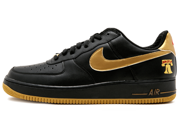 Nike Air Force 1 Premium 'Black Metallic Gold'