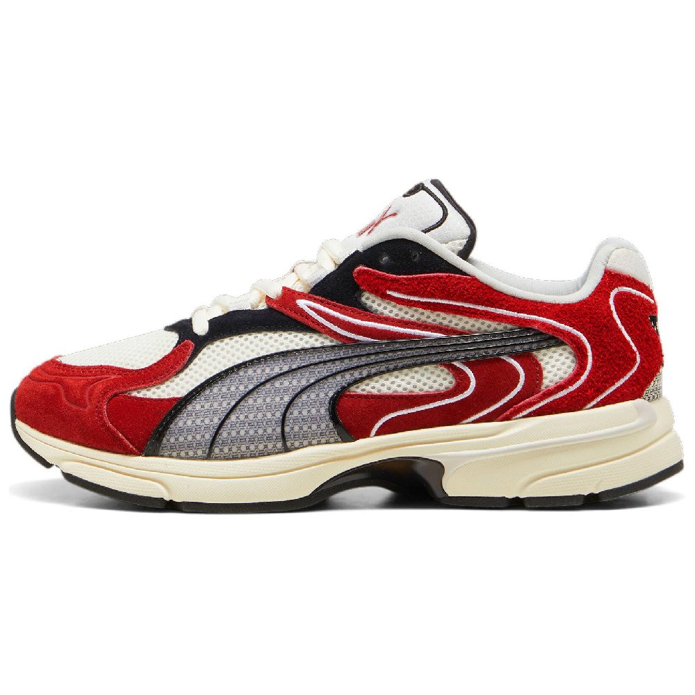 PUMA Low Top Chunky Sneakers Unisex White Red