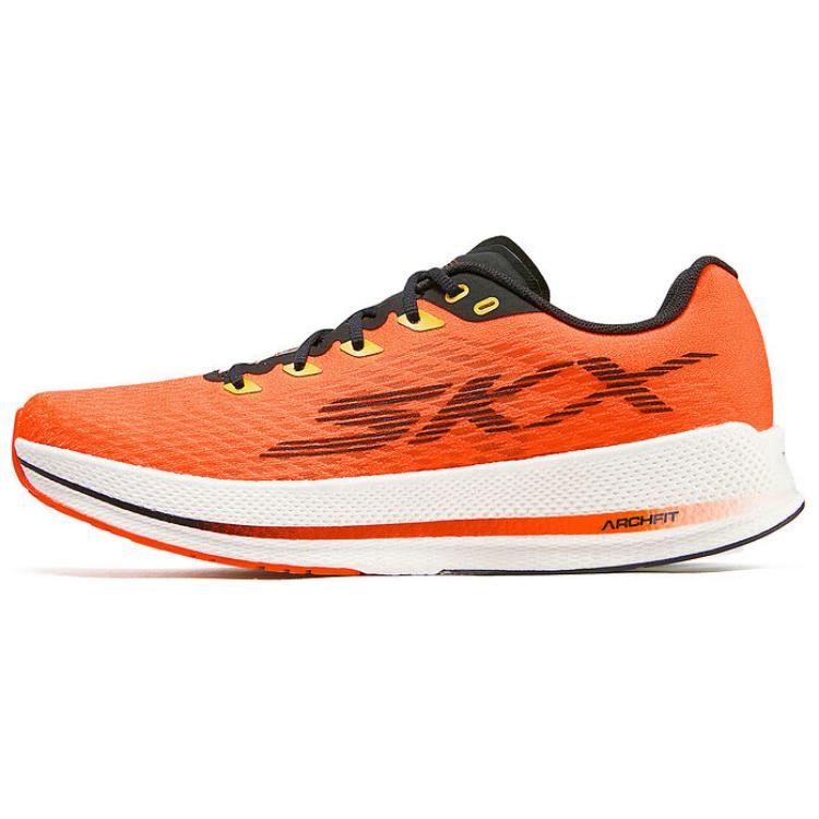 Skechers MEN'S GO Anti-Slip Wear-Resistant Low-Top Running Shoes Men's Orange