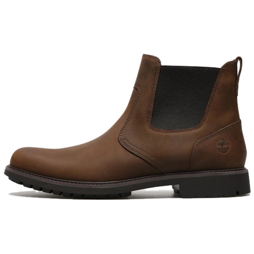 Timberland Logo embossed Suede Chelsea Boots