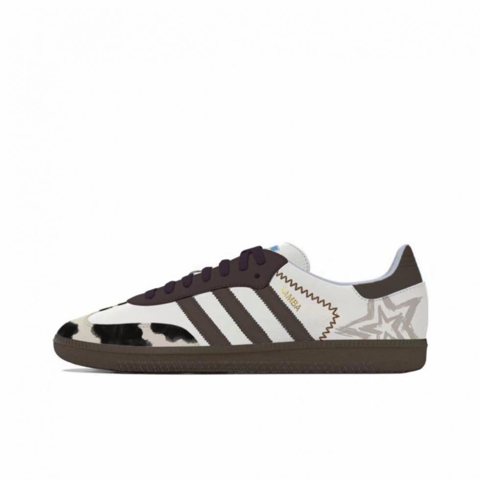 Adidas Samba OG Anti-Slip Wear-Resistant Low-Top Skateboard Shoes Unisex Coffee