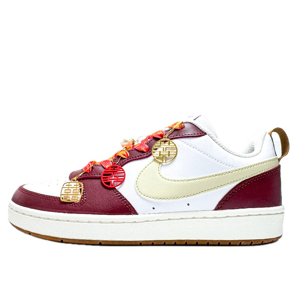 Nike Court Borough Quick News Manufacturing, Joyful Anti Slip Wear Resistant Low Top Skateboard Shoes Women's Burgundy