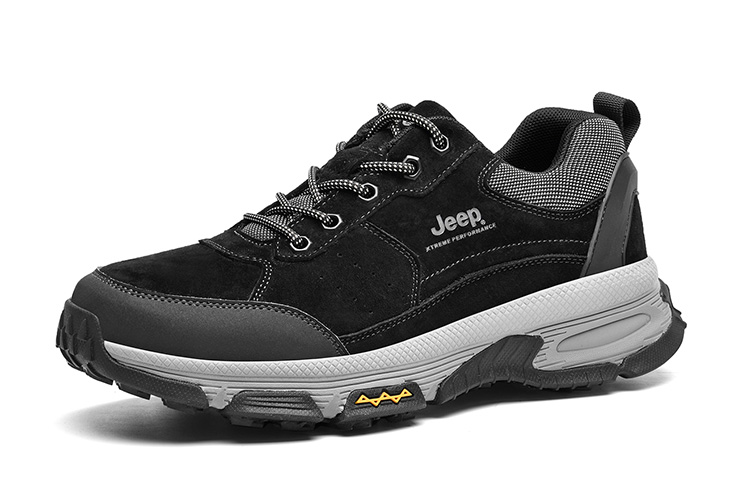 Jeep Slip-Resistant Low-Top Outdoor Shoes Men's Black купить в интернет-магазине Yoocart с быстрой доставкой по России.