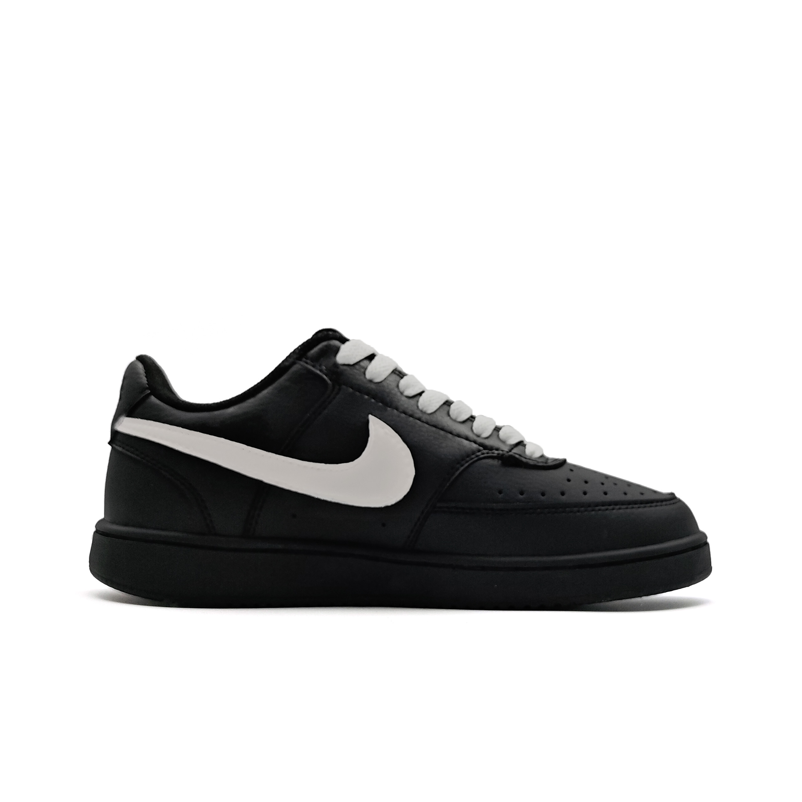 Nike Court Vision Low Rayquaza Abrasion Resistant Low top Skateboard Shoes Unisex Black