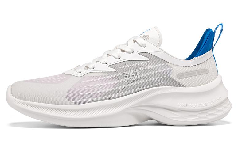 361° Slip Resistant, Abrasion Resistant, Breathable Low Top Running Shoes Men's White Blue