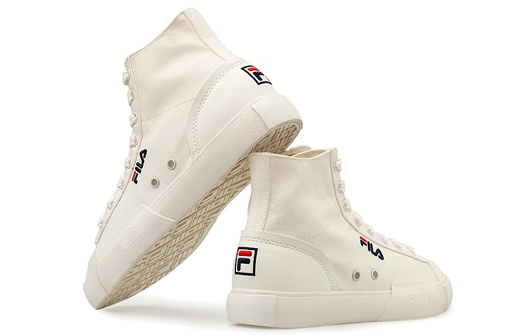 FILA FUSION Fila Block High Top Canvas Shoes White Women's купить в интернет-магазине Yoocart с быстрой доставкой по России.