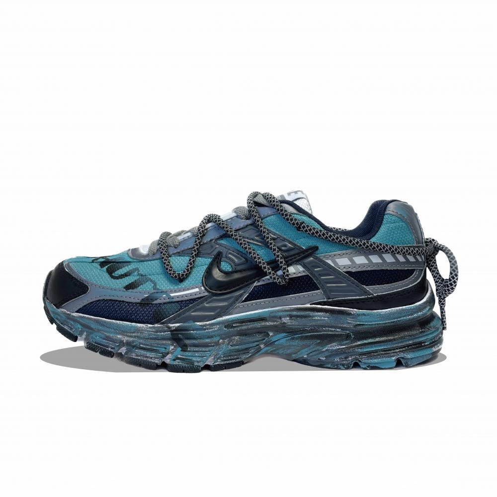Nike Initiator Running Shoes Men Low-Top Blue/Green/Black/Gray