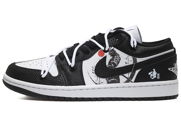 Jordan Air Jordan 1 Low SE Low Top Vintage Basketball Shoes Women's Black White