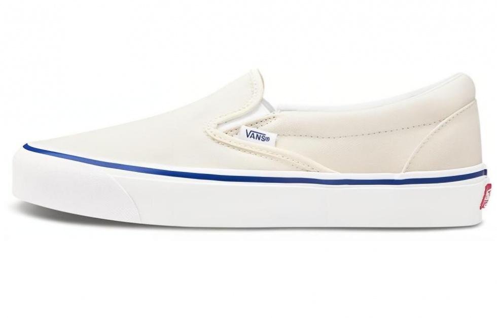 Vans Vault Og Classic Slip On Lx Canvas Classic White Blue