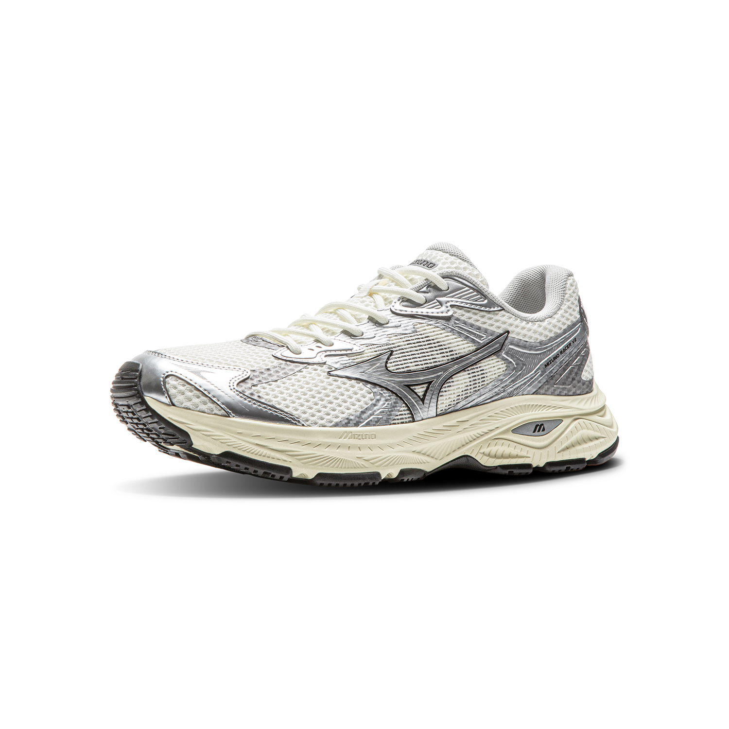 Mizuno RACER V2 Cushioning Breathable Lightweight Abrasion Resistant Low Top Running Shoes Unisex Light Yellow купить в интернет-магазине Yoocart с быстрой доставкой по России.