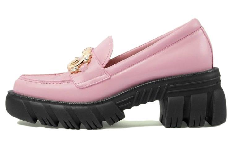GUCCI Interlocking Platform Shoes Women's Pink