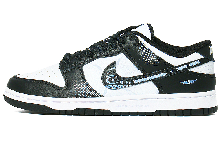 Nike Dunk Low Low-Top Skateboard Shoes Unisex Black White