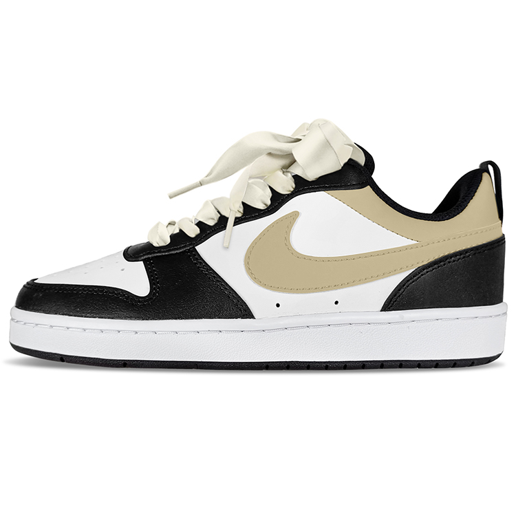 Nike Court Borough Low 2 Low-Top Skateboard Shoes GS Beige Brown