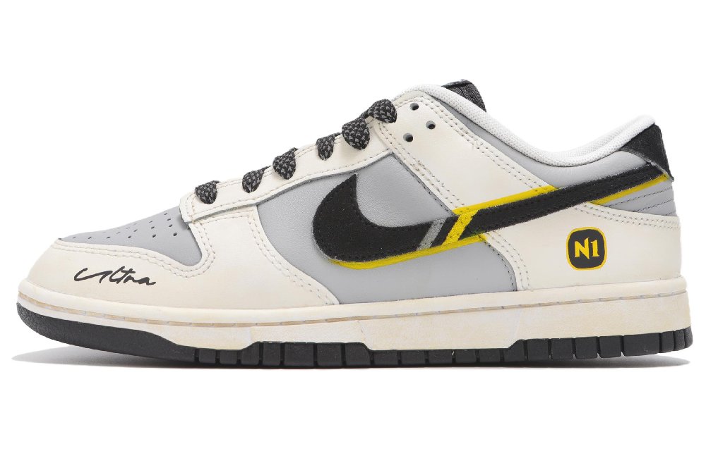 Nike Dunk Slip Resistant Cushioning Low Top Skateboard Shoes Unisex Beige