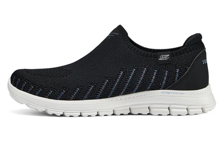 Skechers Cushioned Slip-Resistant Low-Top Casual Shoes Women's Black Multicolor