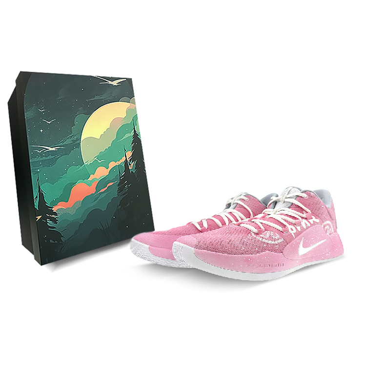 Nike Hyperdunk X Low 10 Cushioned Slip-Resistant Breathable Low-Top Performance Basketball Shoes Men's Pink