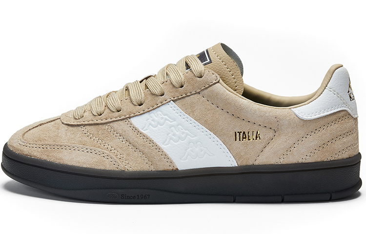Kappa Anti-Slip Wear-Resistant Low-Top Skateboard Shoes Unisex Khaki