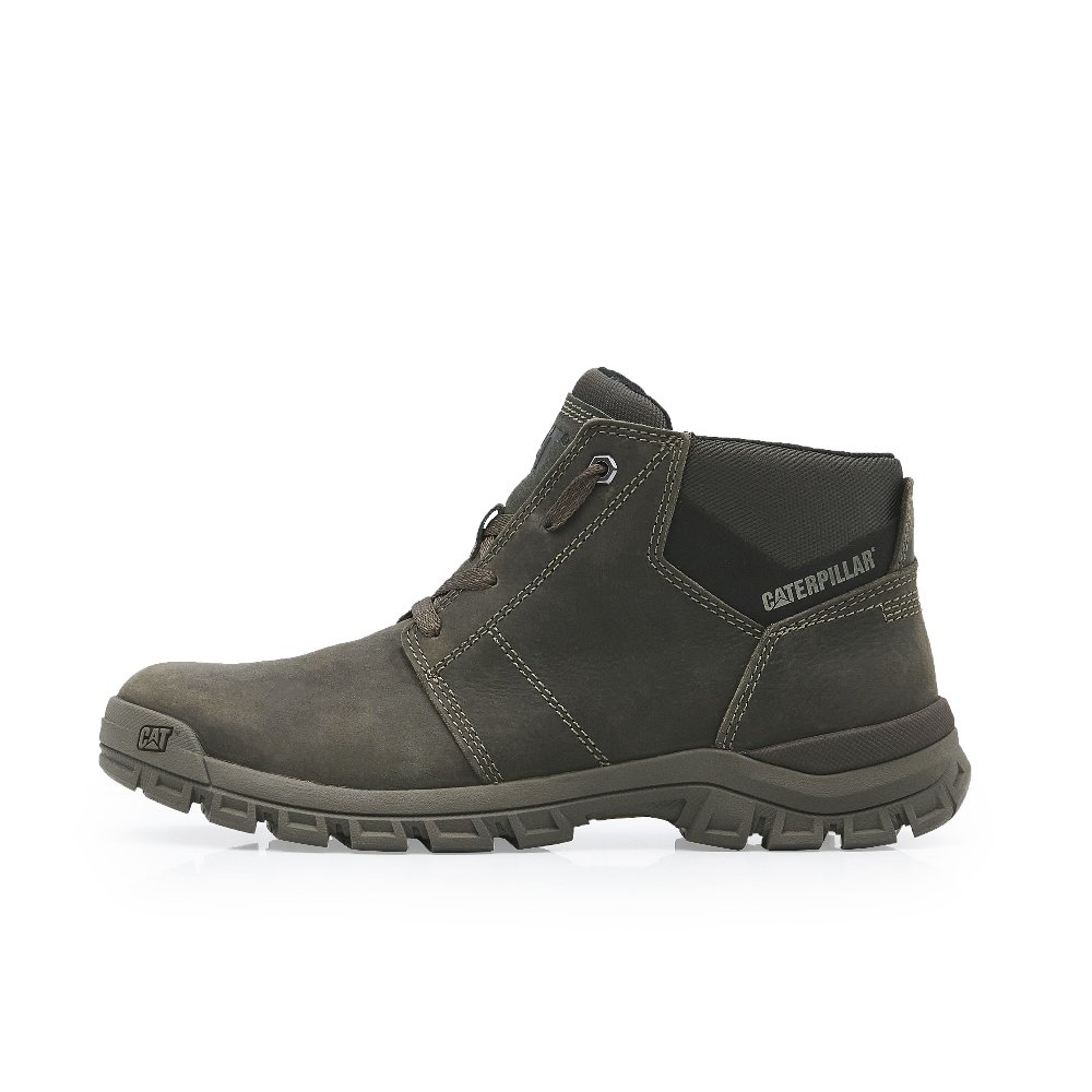 CAT Work Boots Men's High Top Gray