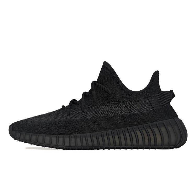 Adidas Originals Yeezy Boost 350 V2 Slip-Resistant Low-Top Casual Shoes Unisex Black Purple