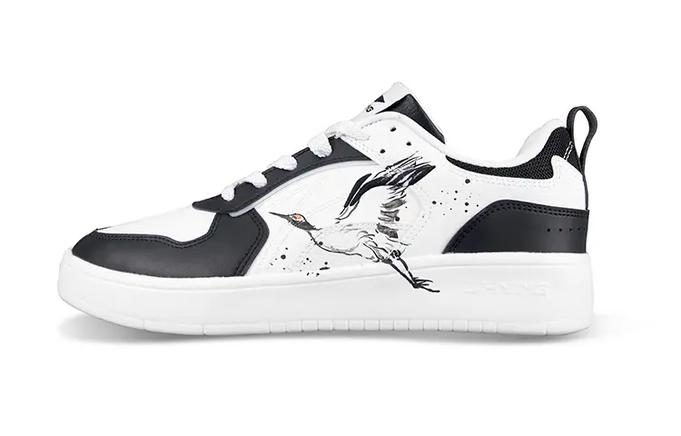 LiNing Low top Skateboard Shoes Men's White Black