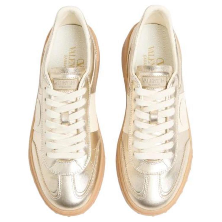 Valentino UPVILLAGE Low Top Skateboard Shoes Women's Almond