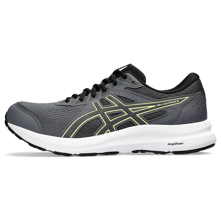 Asics Gel-Contend 8 Cushioning Wear-Resistant Low-Top Running Shoes Men's Black Gray