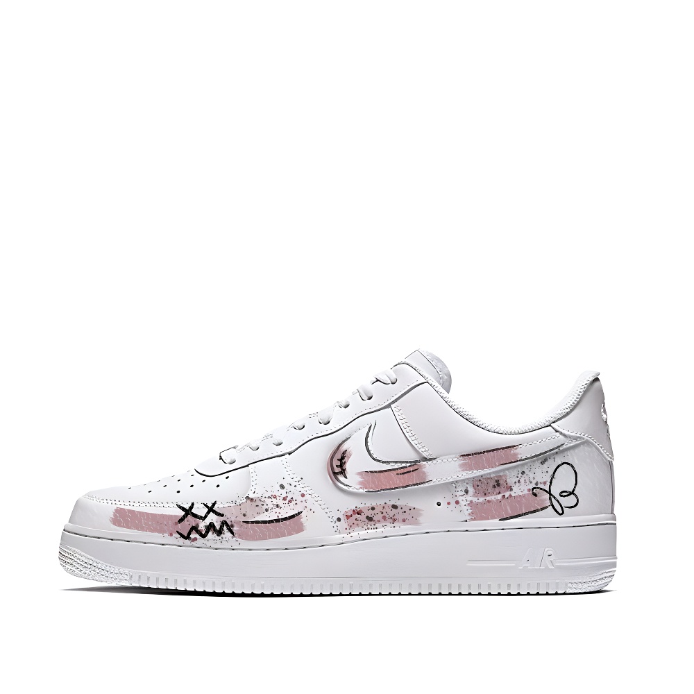 Nike Air Force 1 Skateboard Shoes Women's Low top White/Pink