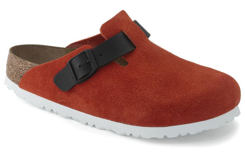 Birkenstock Closed Toe Slippers Women's Orange Black Regular