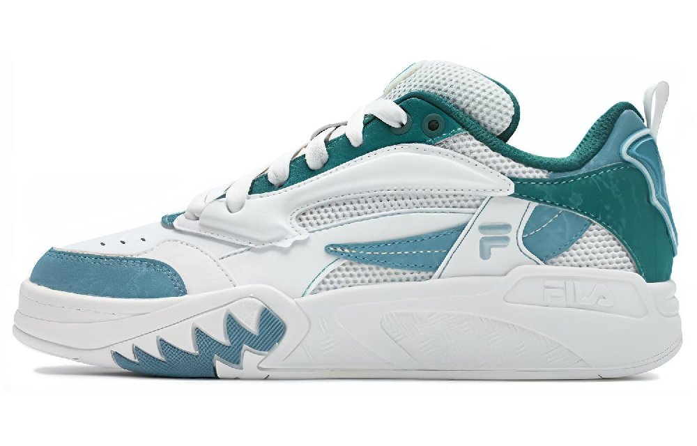 FILA Low Top Vintage Basketball Shoes Women's White Green