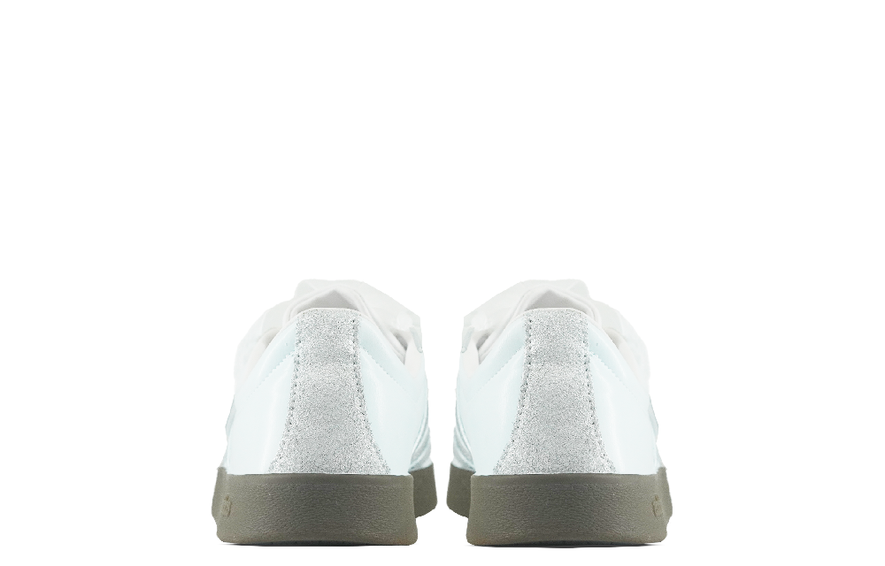 Adidas Neo VL Court 2.0 Slip Resistant Low Top Skateboard Shoes Unisex Silver White Blue