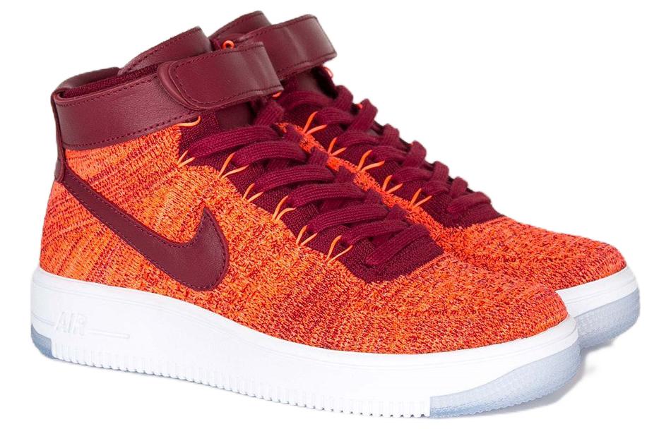 Nike Air Force 1 Flyknit Total Crimson Women's