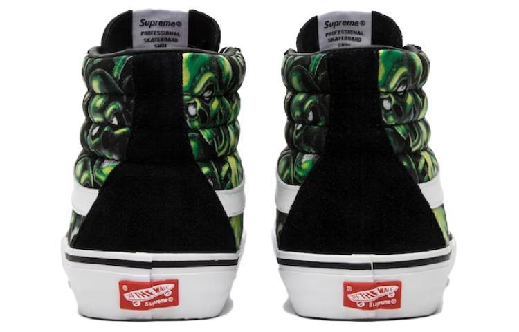 Supreme X Vans SK8 Hi Glow-In-The-Dark Skull Pile купить в интернет-магазине Yoocart с быстрой доставкой по России.