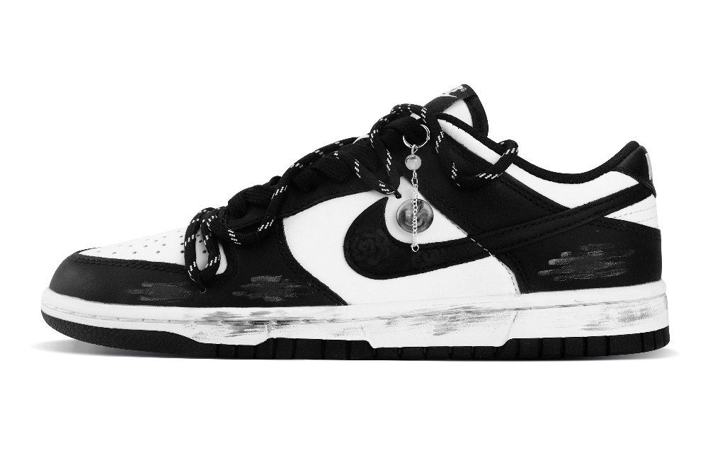 Nike Dunk Anti-Slip And Wear-Resistant Lightweight Low-Top Skateboard Shoes Women's Black