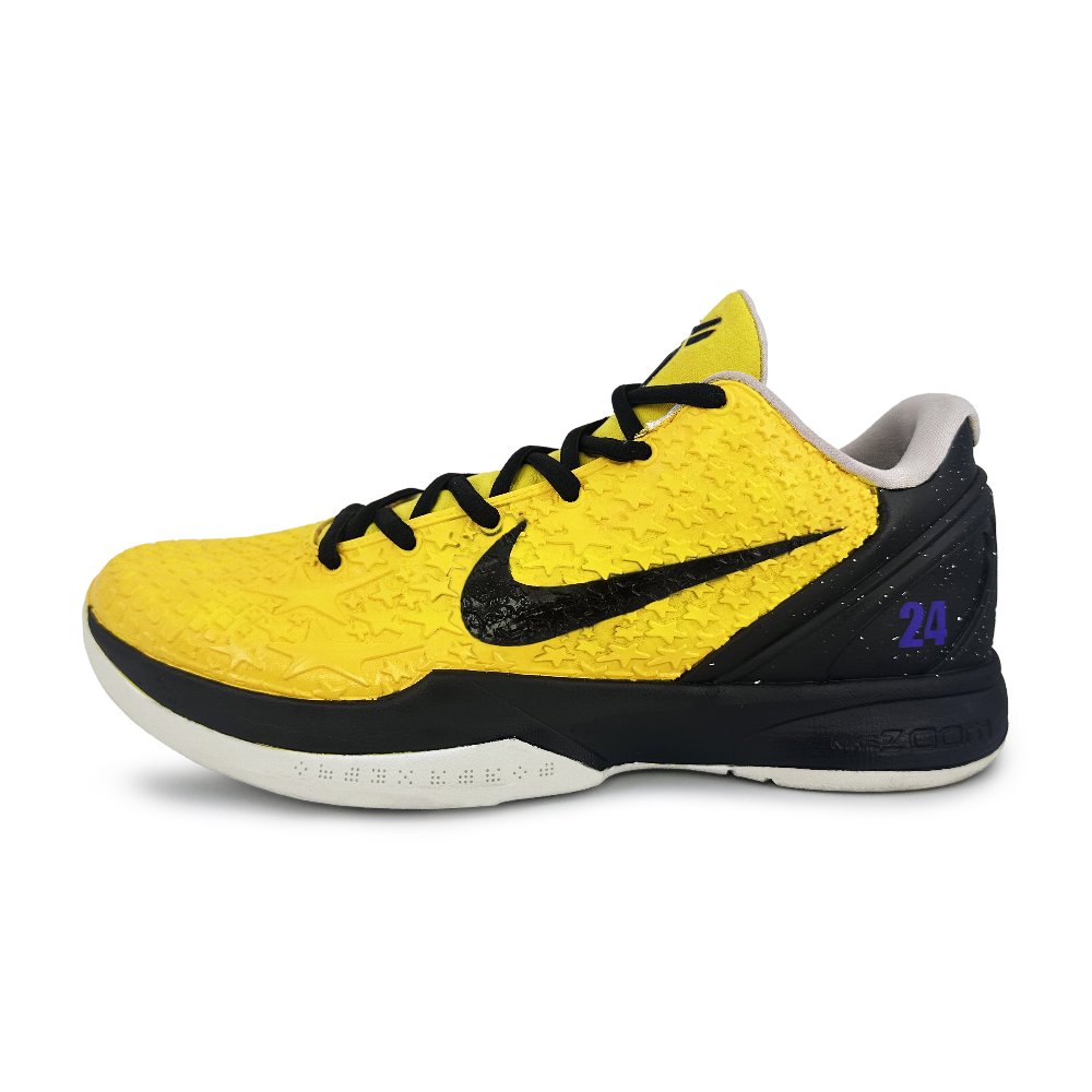 Nike Zoom Kobe 6 Cushioning, Slip Resistant, And Abrasion Resistant Low Top Basketball Shoes Men's Black Gold