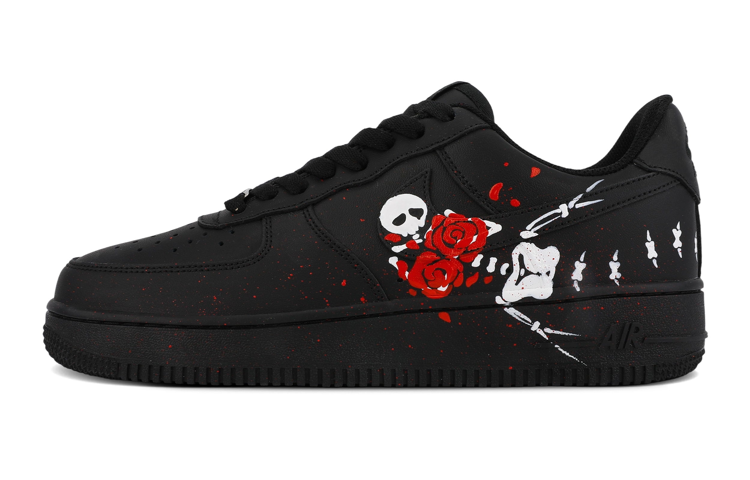 Nike Air Force 1 Low top Skateboard Shoes Unisex Black