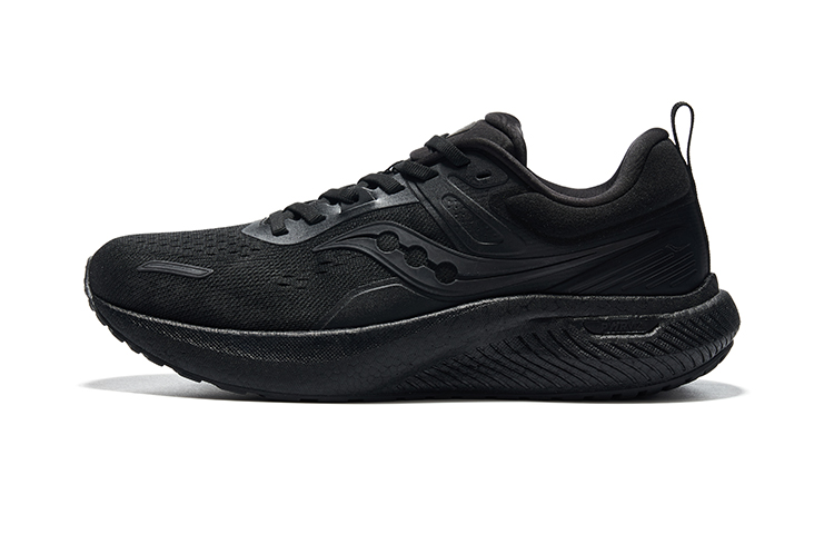 Saucony Runshield Cushioning Low-Top Casual Running Shoes Unisex Black