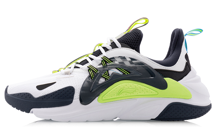 LiNing Spark Breathable Lightweight Low-Top Sports Casual Shoes Men's White Blue Black