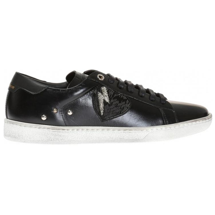 SAINT LAURENT SL/01 Low top Stylish Skateboarding Shoes Women's Black
