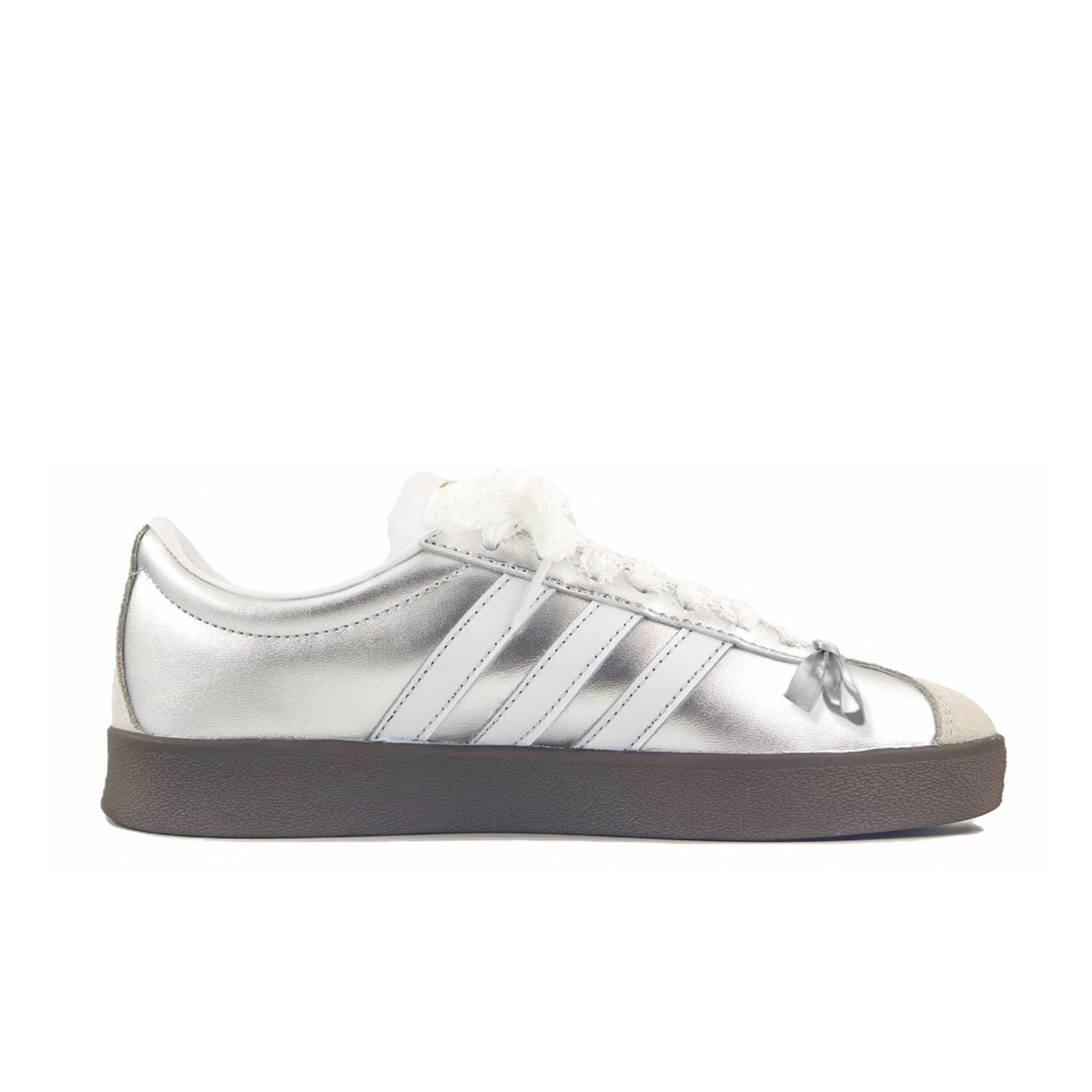 Adidas Neo VL Court 2.0 Anti Slip Wear Resistant Low Top Skateboard Shoes Women's Silver купить в интернет-магазине Yoocart с быстрой доставкой по России.