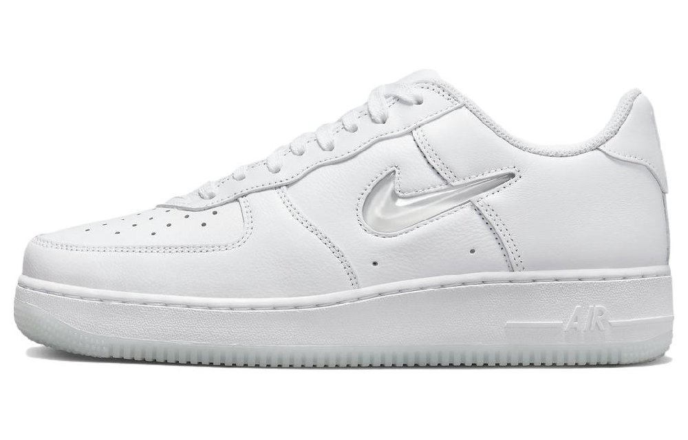 Nike Air Force 1 Low '07 Retro Color Of The Month Jewel Swoosh Triple White