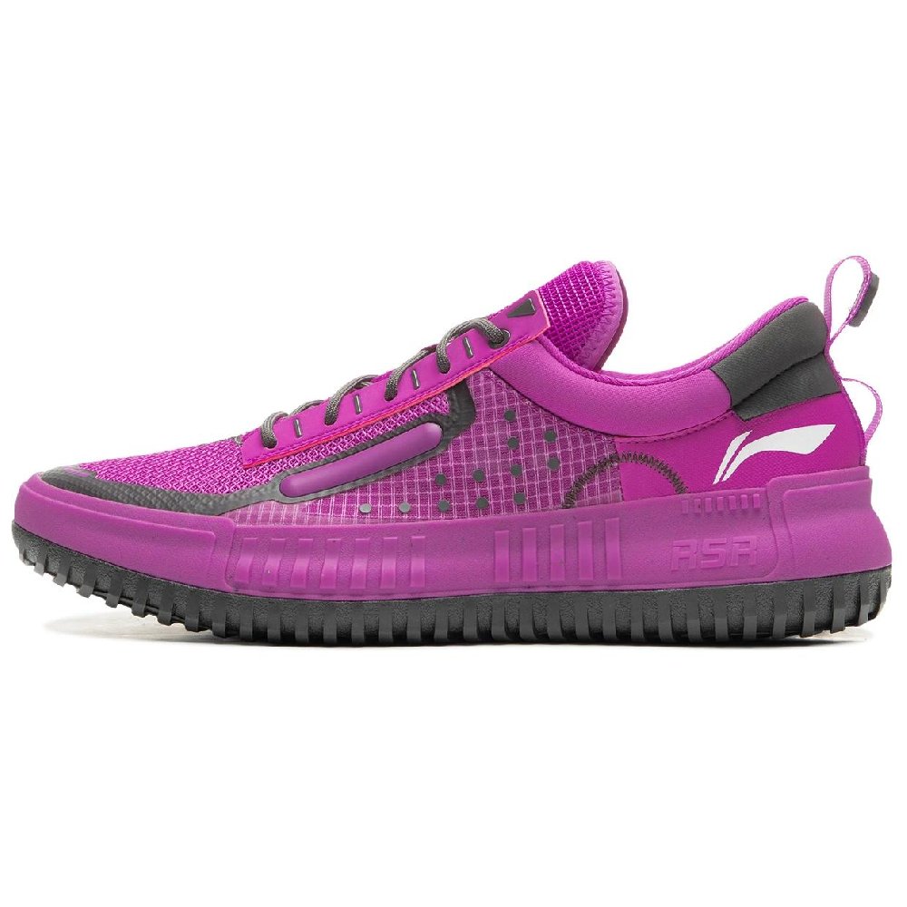 LINING RSR 202 Basketball Shoes Men Low-Top Purple Gray