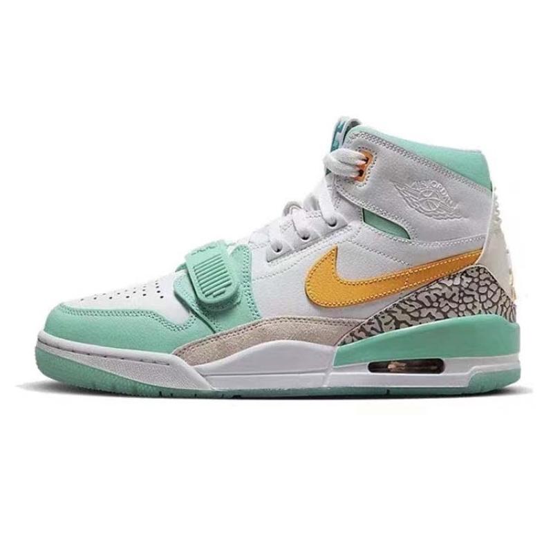 Jordan Legacy 312 High-Top Vintage Basketball Shoes Men's White Green купить в интернет-магазине Yoocart с быстрой доставкой по России.