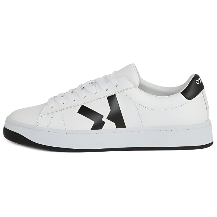 KENZO Kourt K Logo Low Top Skateboard Shoes Women's White Black