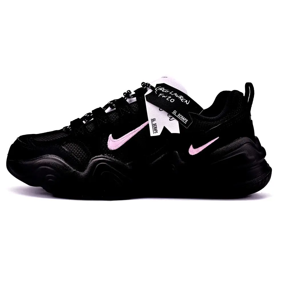 Nike Tech Hera Abrasion Resistant Low Top Casual Shoes Unisex Black Pink