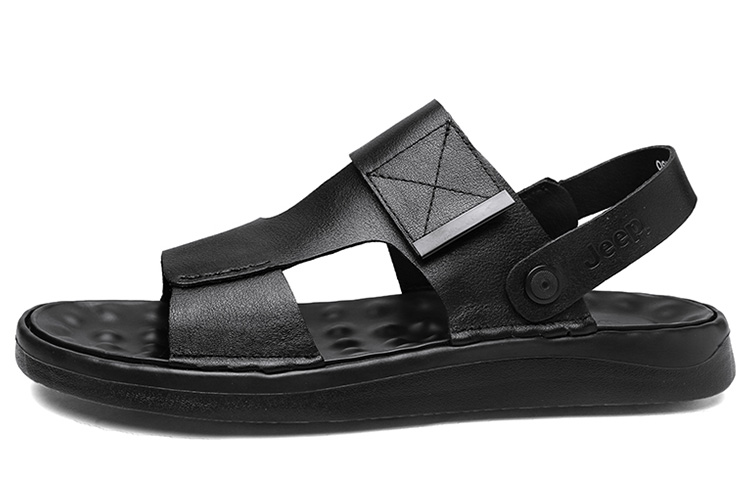Jeep Beach Sandals Men Black