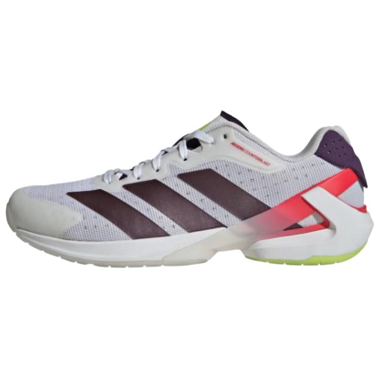 Adidas Adizero Abrasion Resistant Low Top Training Shoes Men's White Purple Pink